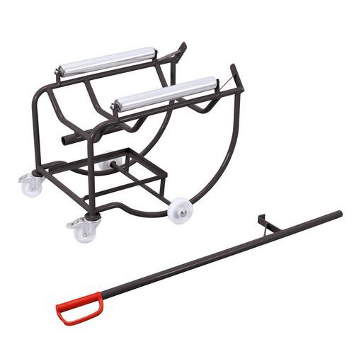 Basculeur de fûts avec 2 rouleaux en acier