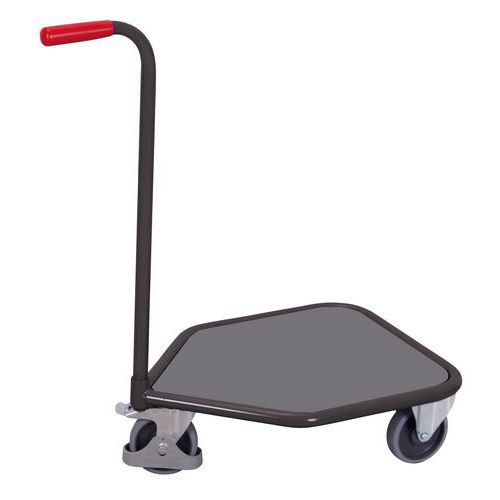 Chariot col de cygne avec plateau