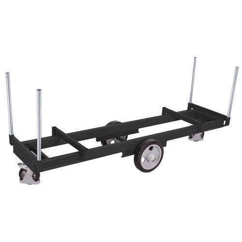 Chariot pour matériel avec 4 montants