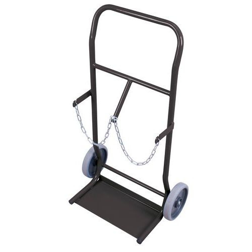 Diable porte-bouteilles pour 2 bouteilles de cap. 10 Ltr.