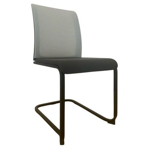 Siège d'accueil et de réunion reconditionné - Gris