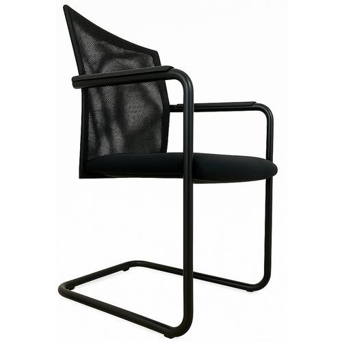 Siège d'accueil et de réunion reconditionné - Noir