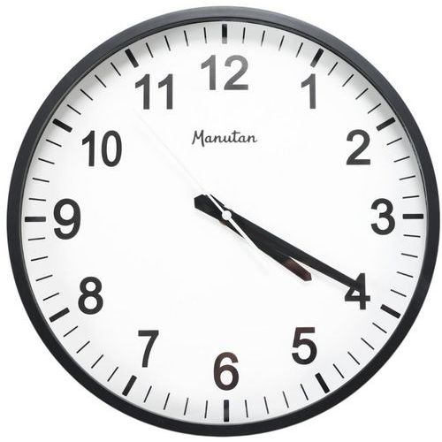 Horloge analogique murale à quartz Ø 33 cm - Manutan Expert