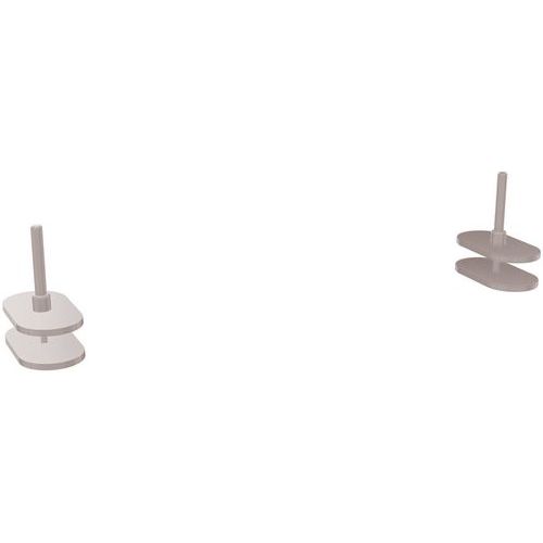 Jeu de pinces de fixation pour panneau 40cm de hauteur Solange - Eol