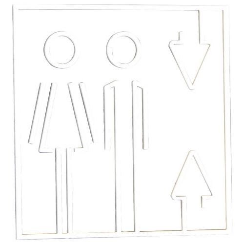 Pictogramme acrylique en relief Ascenseur