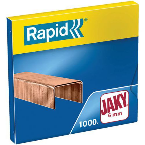 Agrafe  JAKY/6 CU - 1 Boîte de 1000 - Rapid