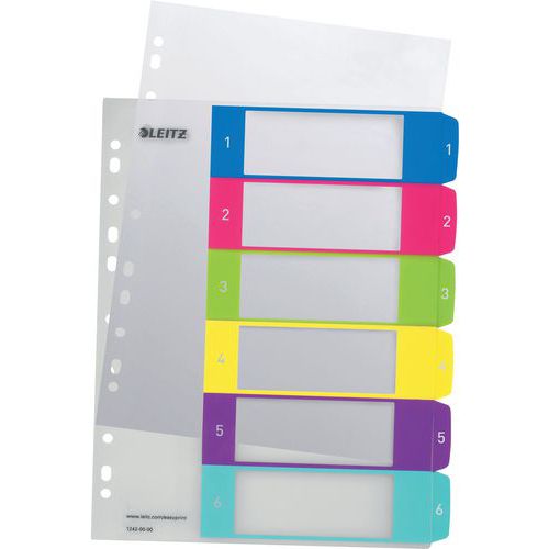 Intercalaire A4+  Wow - Polypropylène imprimable - Leitz