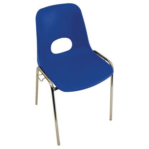 Lot 5 chaises coque accrochable Floride polypropylène M2