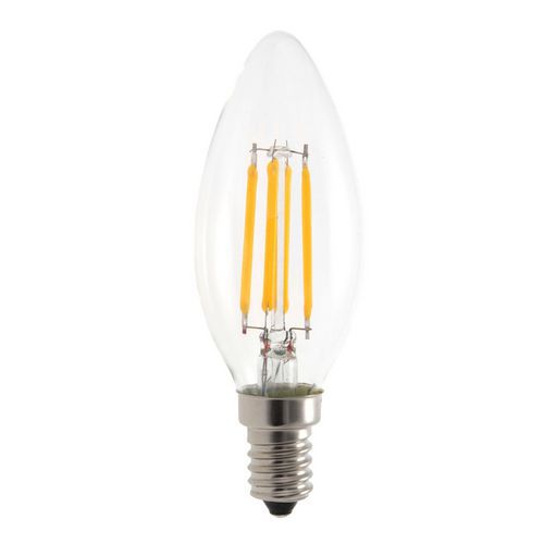 Ampoule à filament LED olive C35 4W culot E14 - VELAMP