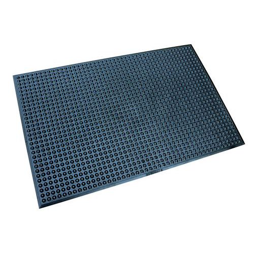 Tapis antifatigue à bulles nitrile milieu industriel - Ergomat