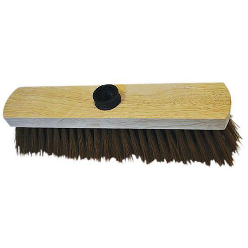 Balai en bois poils de coco synthétique PET - Maine Brosserie Balai en bois poils de coco synthétique PET - Maine Brosserie