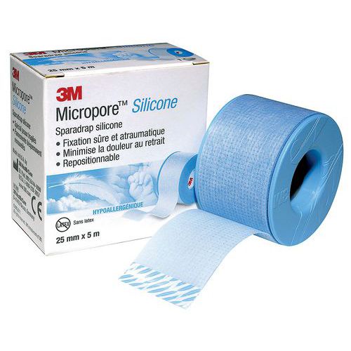 Sparadrap Micropore silicone