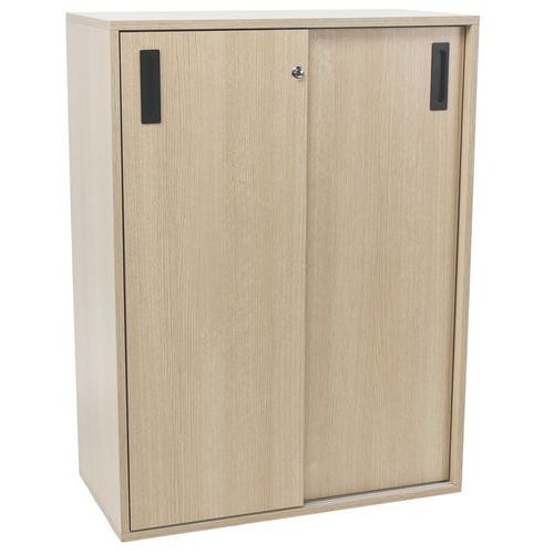 Armoire basse à portes coulissantes Misao - Manutan Expert