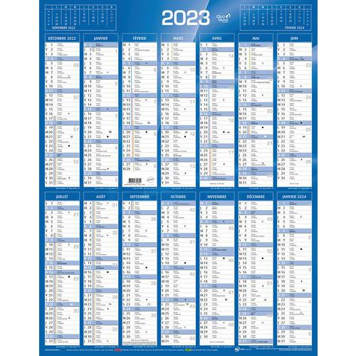 Calendrier Annuel vertical - 43 x 55cm - Année 2023 - Quo Vadis