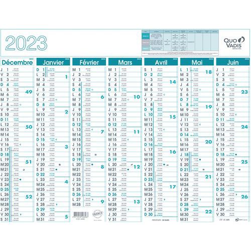 Calendrier banque 55 x 43 cm Année 2023 Quo Vadis Manutan.fr