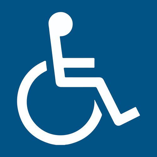 Panneau d'info-Accès aux personnes handicapées et à mobilité réduite