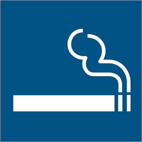 Panneau d'information - Espace fumeurs
