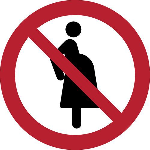 Panneau pictogramme Interdit aux femmes enceintes