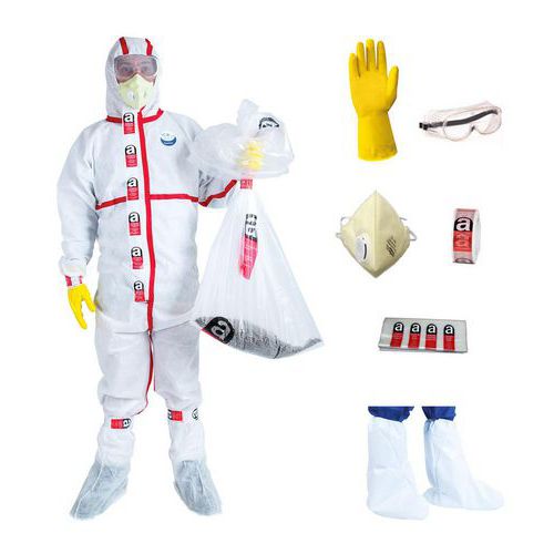 Kit complet de protections jetables contre l'amiante - Wee Safe