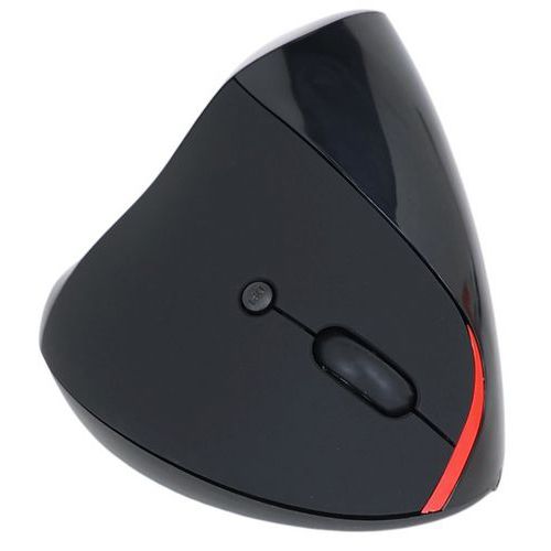 Souris Verticale ergonomique sans fil noire - Manutan Expert
