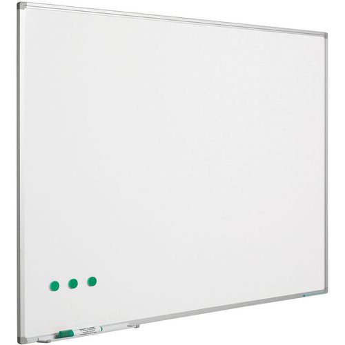 Tableau blanc Softline cadre alu émaillé blanc - Smit Visual
