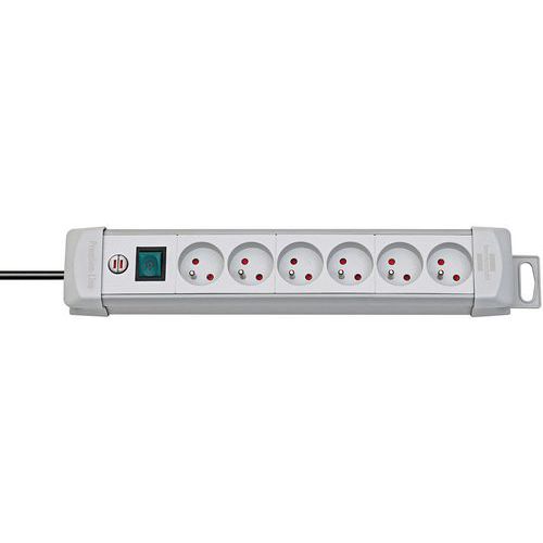 Multiprise Premium-Plus 6 prises avec interrupteur 3m - Brennenstuhl