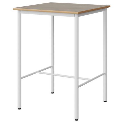 Mange-debout Malibu 80x80 cm - stratifié chant alaisé - Manutan Expert