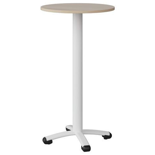 Mange-debout Malibu Ø 60 cm - stratifié chant ABS - Manutan Expert