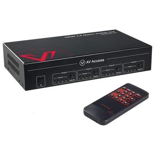 Sélecteur matrice HDMI EZH-244X 4x4 audio - EZtech