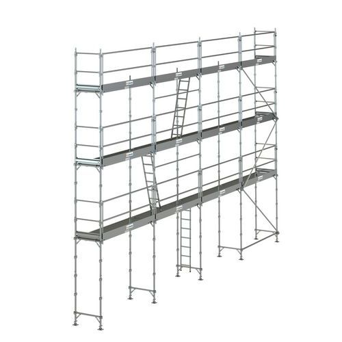 Échafaudage aluminium R200 Record - Garde-corps monobloc - Tubesca Comabi