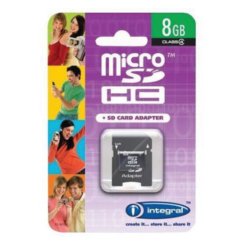 Carte mémoire micro SDHC Intégral - 8 Go