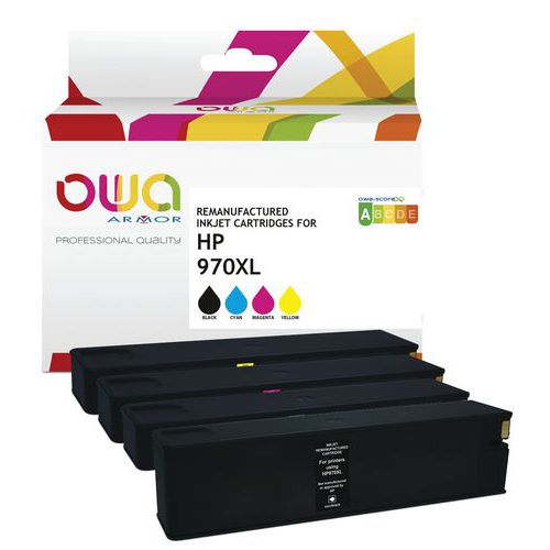 Cartouche d'encre remanufacturée HP 970XL/971XL - OWA Cartouche d'encre remanufacturée HP 970XL/971XL - OWA
