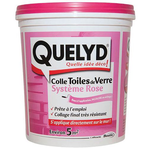 Quelyd Colle Toile De Verre Rose 1Kg - Quelyd