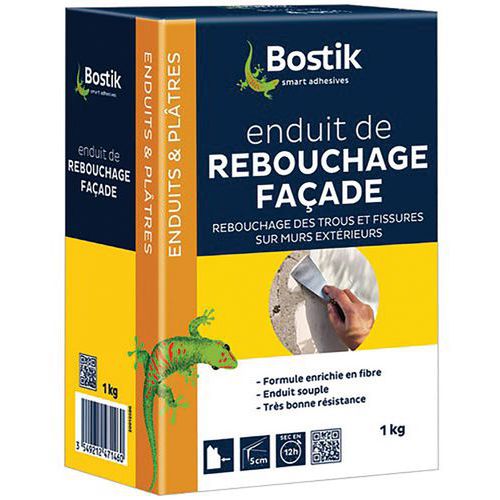 Enduit Rebouchage Facade Poudre 1Kgbos - Bostik