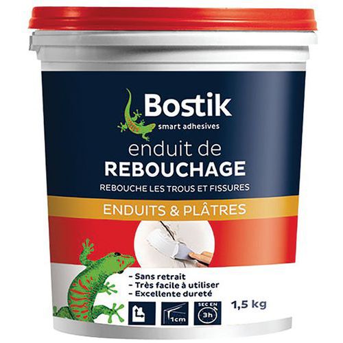 Enduit Rebouchage Pate 1.5Kg Bostik - Bostik