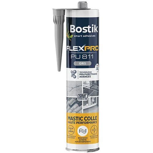 Mastic Colle Flexpro Pu811 Gris 300Ml - Bostik
