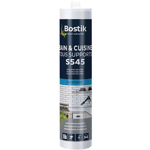 Mastic Bain Cuisine S545 Blanc 300Ml - Bostik