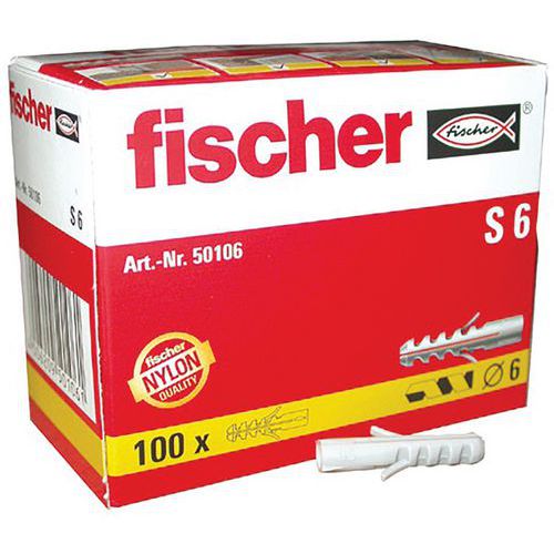 Cheville S 6 Bte 100 - Fischer Fixation Cheville S 6 Bte 100 - Fischer Fixation