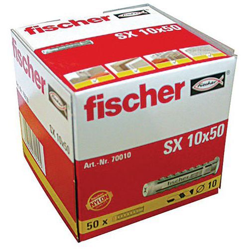 Cheville Sx 10 Boite 50P. - Fischer Fixation