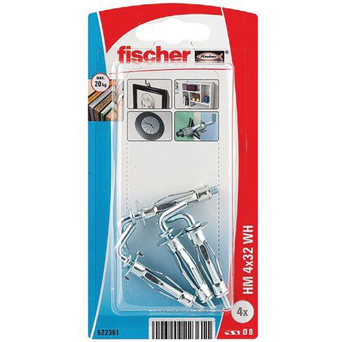 Cheville Corps Creux Hm4X32 Croch. Bl4 - Fischer Cheville Corps Creux Hm4X32 Croch. Bl4 - Fischer