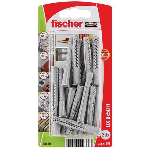Cheville Multimat Ux 6X50 R Blist/20 - Fischer