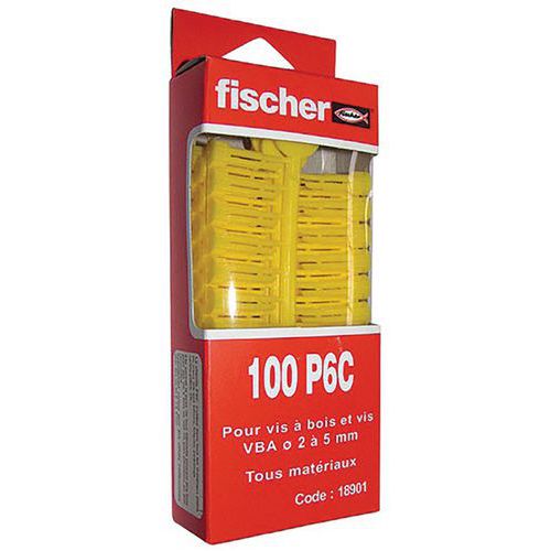 Cheville P  6C Jaune Sc 100P - Fischer Fixation