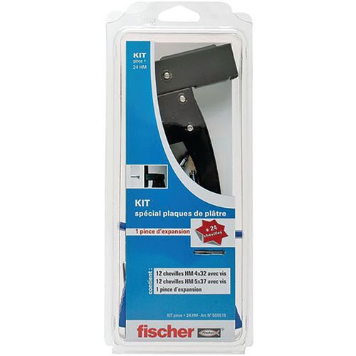 Pince Plaque 24 Hm +Chevilles Kit - Fischer Fixation Pince Plaque 24 Hm +Chevilles Kit - Fischer Fixation