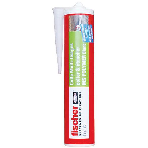 Mastic Colle Ms Polymere Blanc 290Ml - Fischer Fixation