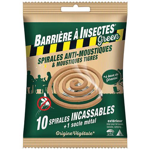 Spirale Anti Moustiq.Geraniol X10 /Nc - Barriere A Insectes