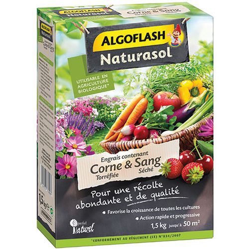 Engrais Corne Sang Seche 1.5Kg /Nc - Algoflash Naturasol