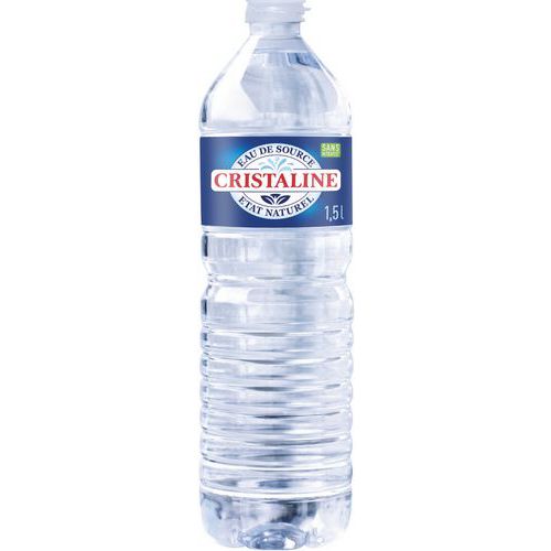Eau de source Cristaline 1,5L - Pack 6 bouteilles