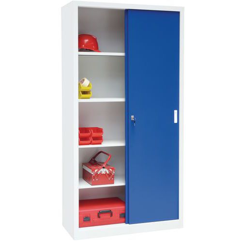 Armoires hautes à portes coulissantes CH - Largeur 150 cm - Manutan