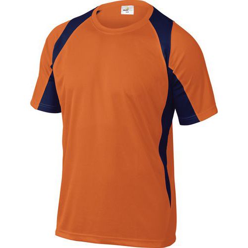 T-shirt de travail Bali - Orange/bleu