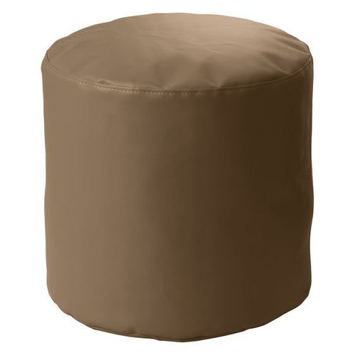 Pouf Cilindro souple Ø50 cm tissu simili cuir Spouf